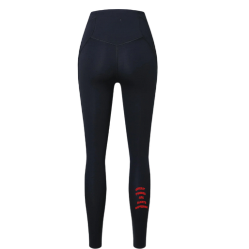 #Great Things Are Always Happening Black Leggings