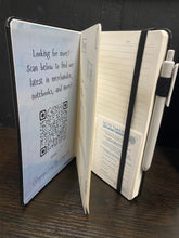 Load image into Gallery viewer, Hard cover A5 notebook with pen
